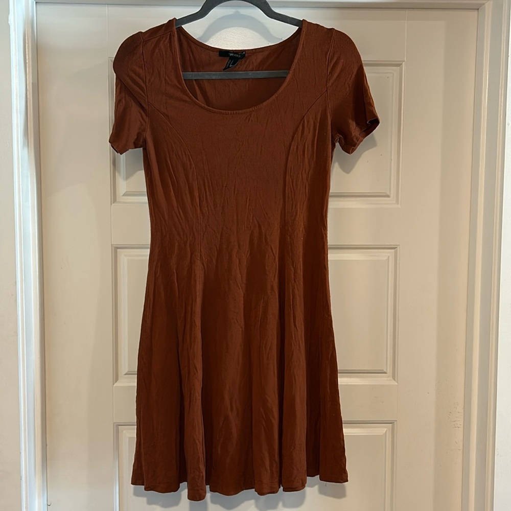 Forever 21 Rust/Autumn Orange Mini Dress | Size Medium